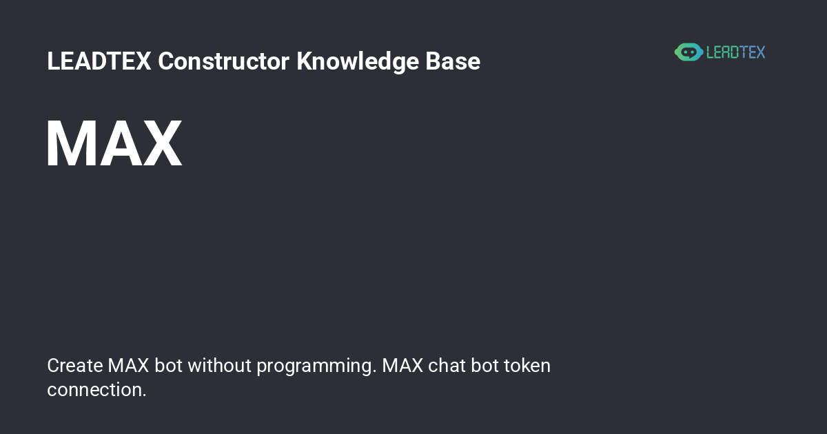 MAX - LEADTEX Constructor Knowledge Base